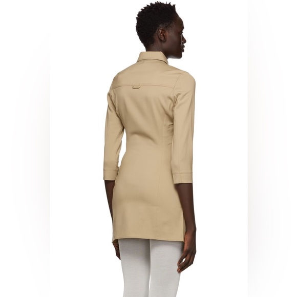 NEW JACQUEMUS Beige 'La Tunique Jocou' Long Sleeve Shirt (S) - Picture 3 of 9